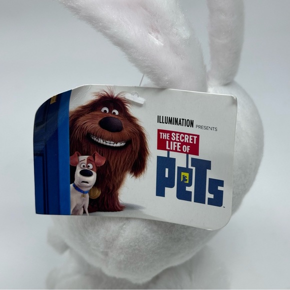 The Secret Life of Pets Snowball Bunny Rabbit Toy Factory 8” Soft Plush White - Picture 7 of 10